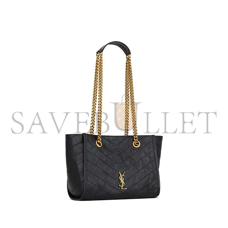 YSL NIKI SMALL SHOPPING IN VINTAGE LEATHER 8726800EN071000 (25*19*10cm)
